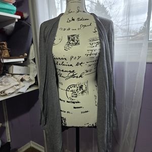 Grey cover up sweater